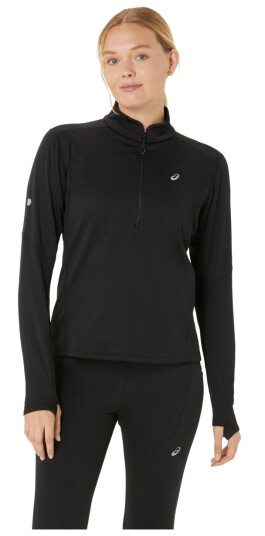 Asics Road Winter 1/2 Zip Mid Layer Performance Black XL Asics Road Winter 1/2 Zip Mid Layer Performance Black XL