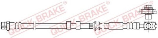 Bremseslange QUICK BRAKE 59.801X