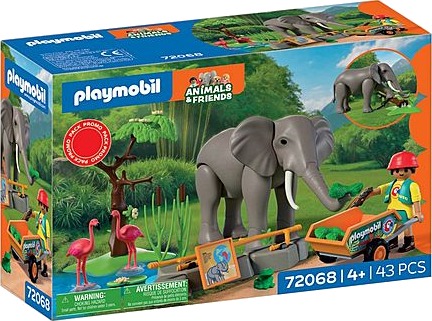 Playmobil Elefant med Dyrepasser 72068 - Lekefigur for 4+ år Playmobil Elefant med Dyrepasser 72068 - Lekefigur for 4+ år