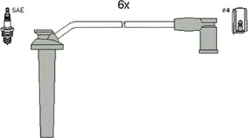 Tennplugg kabelsett HITACHI 134372