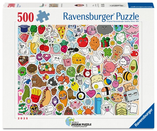Ravensburger Puslespill 500 Cute Kawaii