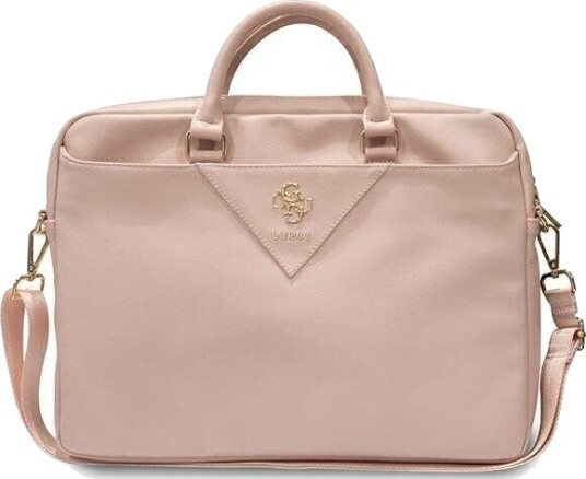 Guess Triangle 4G veske for en 16" bærbar datamaskin rosa