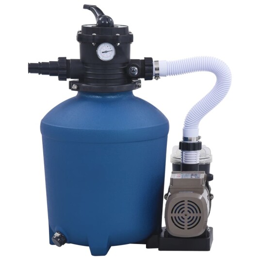 vidaXL Sandfilterpumpe med timer 530 W 10980 l/t