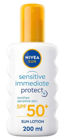Nivea Sensitive Soothing Spray Solkrem med SPF 50+, 200 ml Nivea Sensitive Soothing Spray Solkrem med SPF 50+, 200 ml