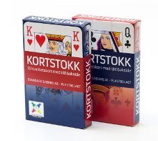 Barnespill Kortstokk rød eller blå - Byggetema