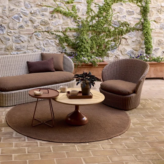 Cane-line Coast lenestol m/svivel Umber brown Cane-line Coast lenestol m/svivel Umber brown