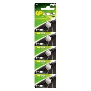 GP CR1216 batteri 5 stk