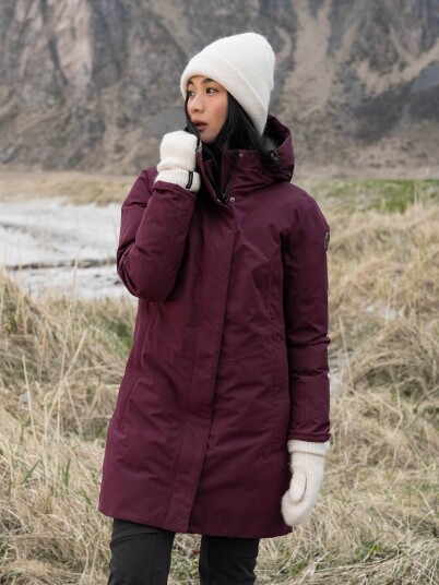 Twentyfour Aurora Warm Parkas Burgunder 48