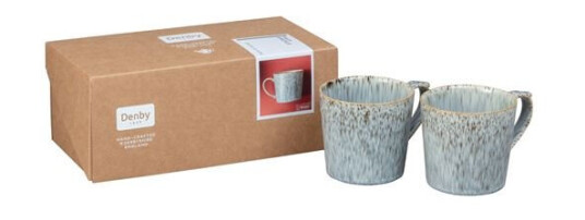 Denby Halo Speckle krus 39 cl 2 stk
