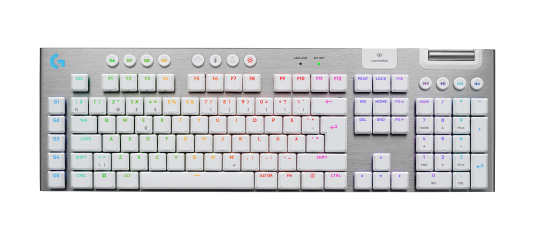Logitech G915 X LIGHTSPEED Taktile Gamingtastatur Trådløs Full størrelse Nordisk Hvit Logitech G915 X LIGHTSPEED Taktile Gamingtastatur Trådløs Full størrelse Nordisk Hvit
