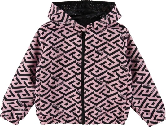 Versace Jakke Greca Signature Candy/Svart Versace 18 24 md Overgangsjakke Rosa 86 92