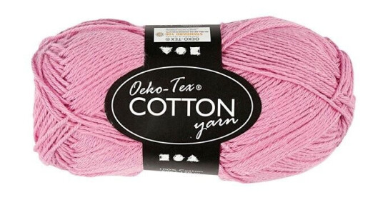 Creativ Company Cotton yarn Light red 50gr 170m