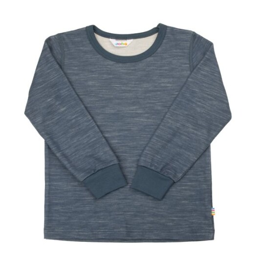 Joha Kids ull/bambus trøye dark denim 150 Joha Kids ull/bambus trøye dark denim 150
