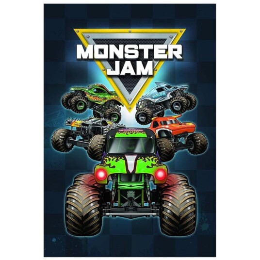 Monster Jam Fleece Truck Blanket