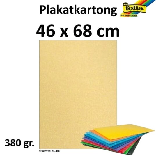 Folia Plakatkartong 380g 48x68cm Gull