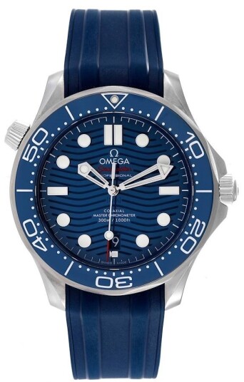 Omega Herreklokke 210.32.42.20.03.001 Seamaster Diver 300M Blå/Gummi
