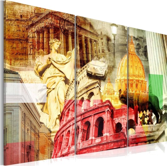 Bilde Charming Rome Triptych 120x80 Artgeist sp. z o. o.
