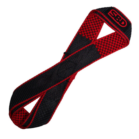 SBD Figure 8 Lifting Straps black/red small SBD Figure 8 Lifting Straps black/red small