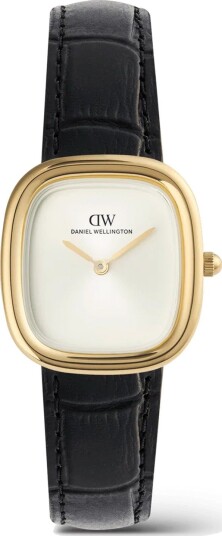 Gold 24mm Watch Margot Black Croc | DW