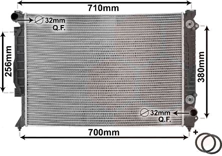 VAN WEZEL 03002157 Radiator motorkjøling VAN WEZEL 03002157 Radiator motorkjøling