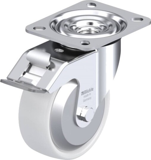 Blickle 762783 L-Ppn 100G-Fi-Fa Styrehjul Med Brems - Hjuldiameter 100 Mm - Bæreevne (Maks.) 160 Kg - 1 Stk