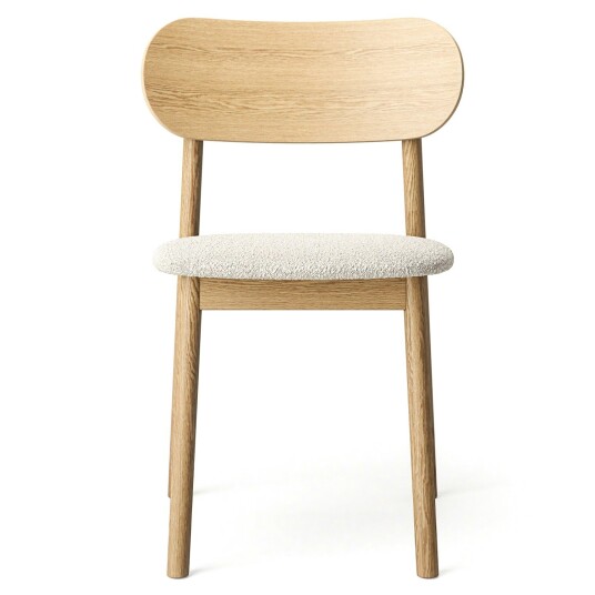 Decotique Elephant Stol Naturlig Eik / Hvit Bouclé