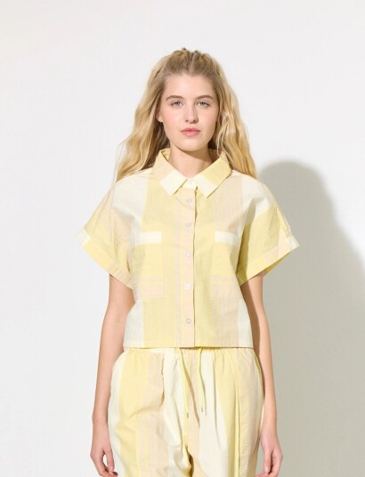 Hunkøn Tilly Shirt Yellow L Hunkøn Tilly Shirt Yellow L