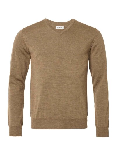 Chevalier Aston V Neck Merino Pullover Men Hazelnut 2XL 2XL