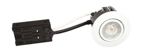 10-pak Luna Hurtiginstallasjon GU10 5W 930 385lm IP44 matt hvit