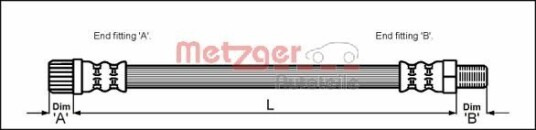 Bremseslange METZGER 4111162