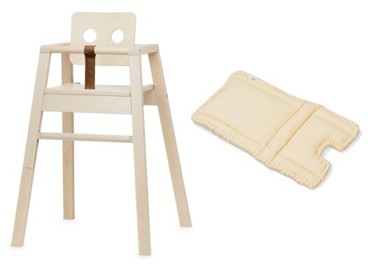 Nofred - Robot High Chair Birch + Nofred - Robot High Chair Soft Seat Sand Nofred - Robot High Chair Birch + Nofred - Robot High Chair Soft Seat Sand