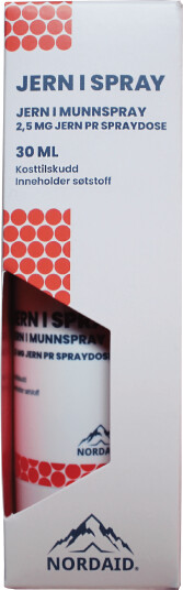 Nordaid Jern i Spray Munnspray, 30 ml Nordaid Jern i Spray Munnspray, 30 ml