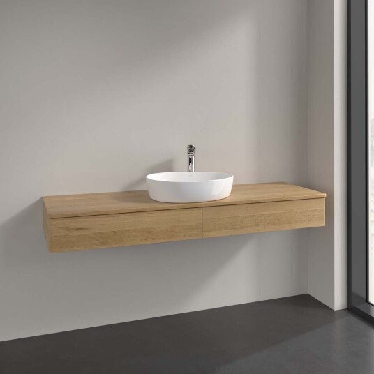 Villeroy & Boch  Antao Servantskap med 2 skuffer 160x50x19 cm m/lys Eik