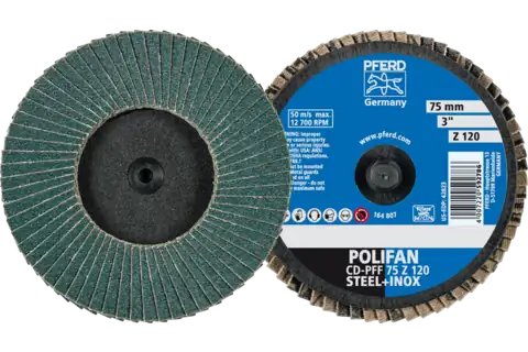 Pferd Lamellskive Combidisc Mini Polifan 75mm 10 stk