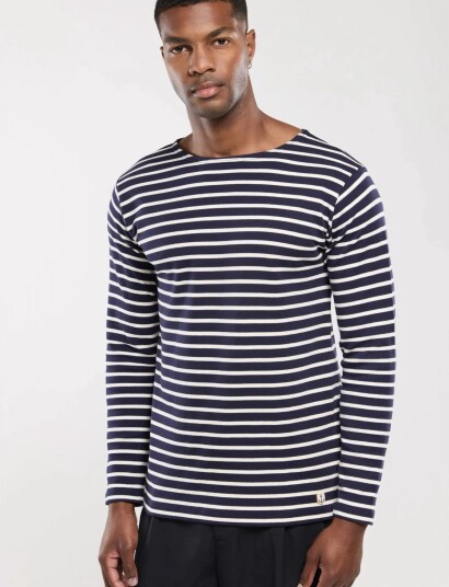 Armor Lux Breton Striped Shirt Héritage   Navy   S
