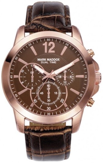 Mark Maddox Herreklokke HC6010 45 Classic Lær Ø44 mm