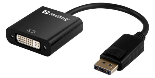 SANDBERG 508-45 VIDEO KABEL KOPLING DISPLAYPORT DVI-D, SVART