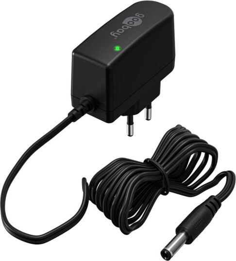 Goobay 12V Strømforsyningsenhet med 5.5mm x 2.5mm DC-plugg 7.2W 0.6A 64978