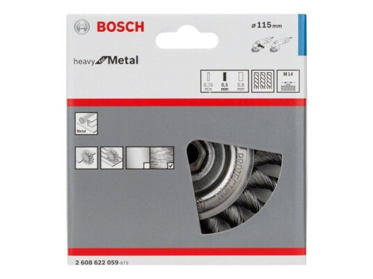 Bosch Kabelhjulbørste Heavy For Metal M14 115x12mm