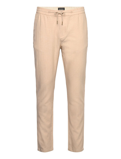 Scotch & Soda Seasonal Core - Warren Cotton-Linen Twill Jogger - Beige - 28 x 32