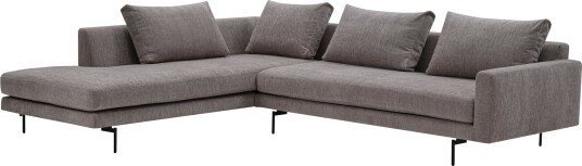 Wendelbo Edge V2 Modulsofa 12+34 Myk 3/ Sort Wendelbo Edge V2 Modulsofa 12+34 Myk 3/ Sort