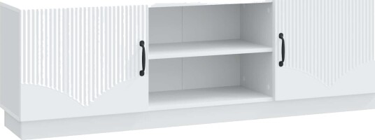 TV skap Hvit 150 x 31 x 47 cm Konstruert tre TV skap Hvit 150 x 31 x 47 cm Konstruert tre
