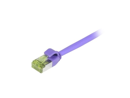 Patchkabel Rj45 Cat6a 500Mhz 3M Lilla Sftp Slimline Rund D45mm Tpelszhsuperflex Awg28 Med Cat7 Råkabel Synergy 21 S218005