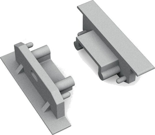 Topmet 1 stk. Endestykker GROOVE14 GEN2 SQ Med hull sølvfarget Topmet 1 stk. Endestykker GROOVE14 GEN2 SQ Med hull sølvfarget