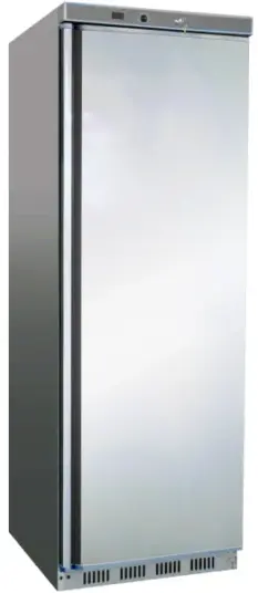 Kjøleskap 350 liter i rustfritt stål 185 cm 90005408
