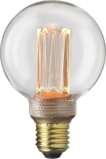 Globen Lighting Lyskilde E27 Laser LED Filament Globe 80 mm 3,5W, klar Globen Lighting Lyskilde E27 Laser LED Filament Globe 80 mm 3,5W, klar