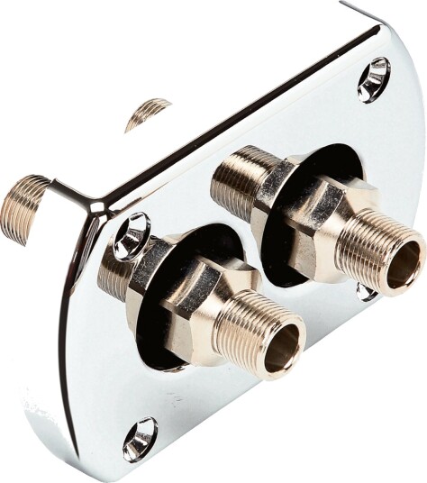 Ultraflex Forbindelsesflens R9 krom