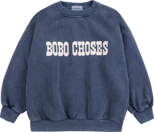 Bobo Choses Collegegenser   Midnight Blue m. Trykk   Bobo Choses   8 9 år (128 134)   Collegegenser   Marineblå