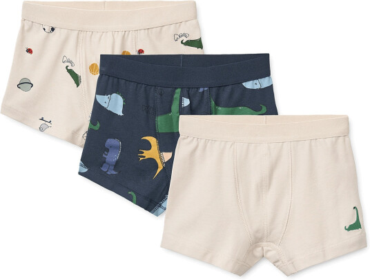 Liewood Marvin Boxers 3 Pack Cream 86/92