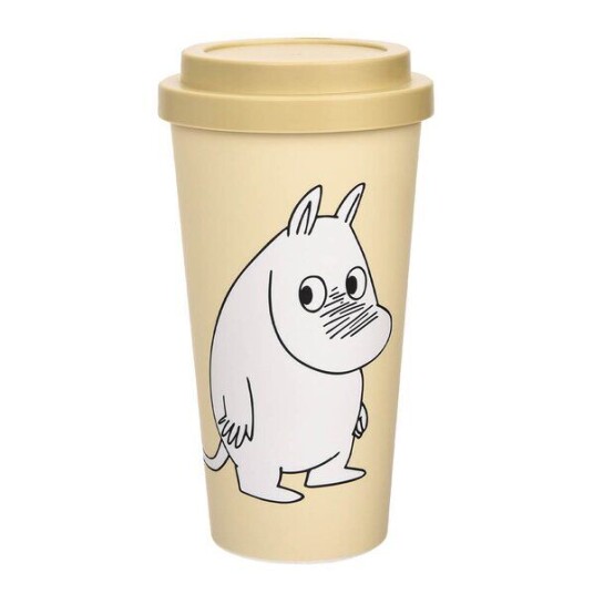 Nordicbuddies   Mummi reisekopp 45 cl Mummitroll sjenert beige